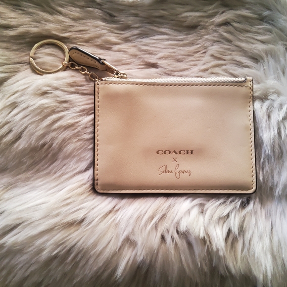 Authentic Coach X Selena Gomez Card/ID Holder with Keychain GUC - Picture 2 of 11